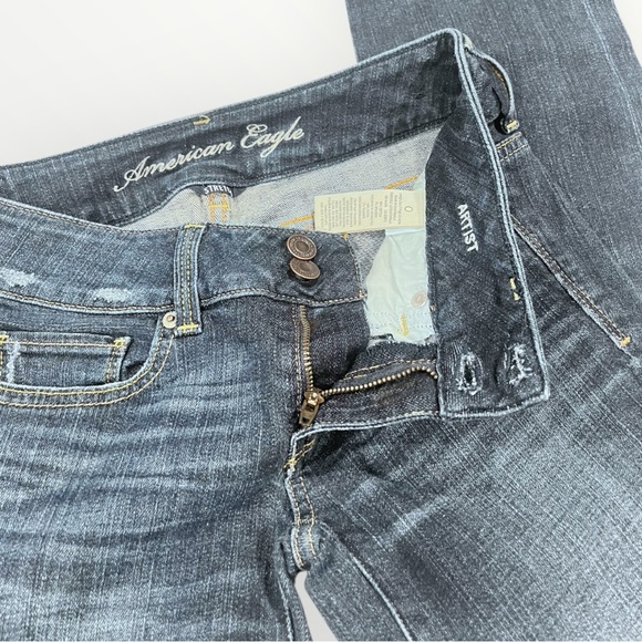 American Eagle Low Rise Crop Jeans Denim - Picture 15 of 16